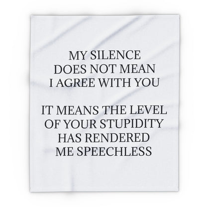 Speechless Arctic Fleece Blanket