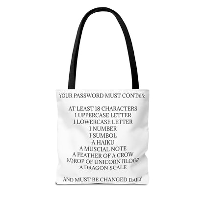 Password Tote Bag