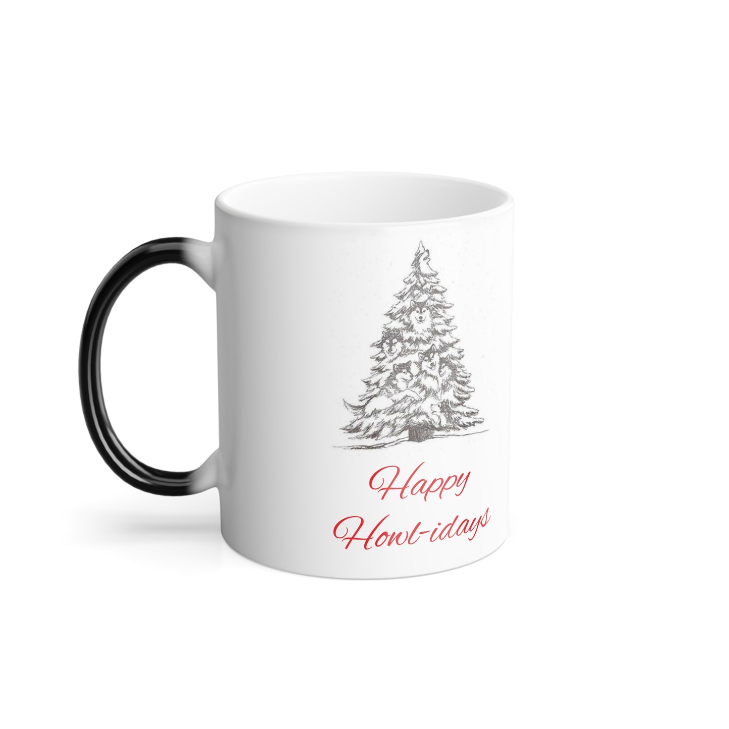 Happy Howl-idays Color Changing Mug