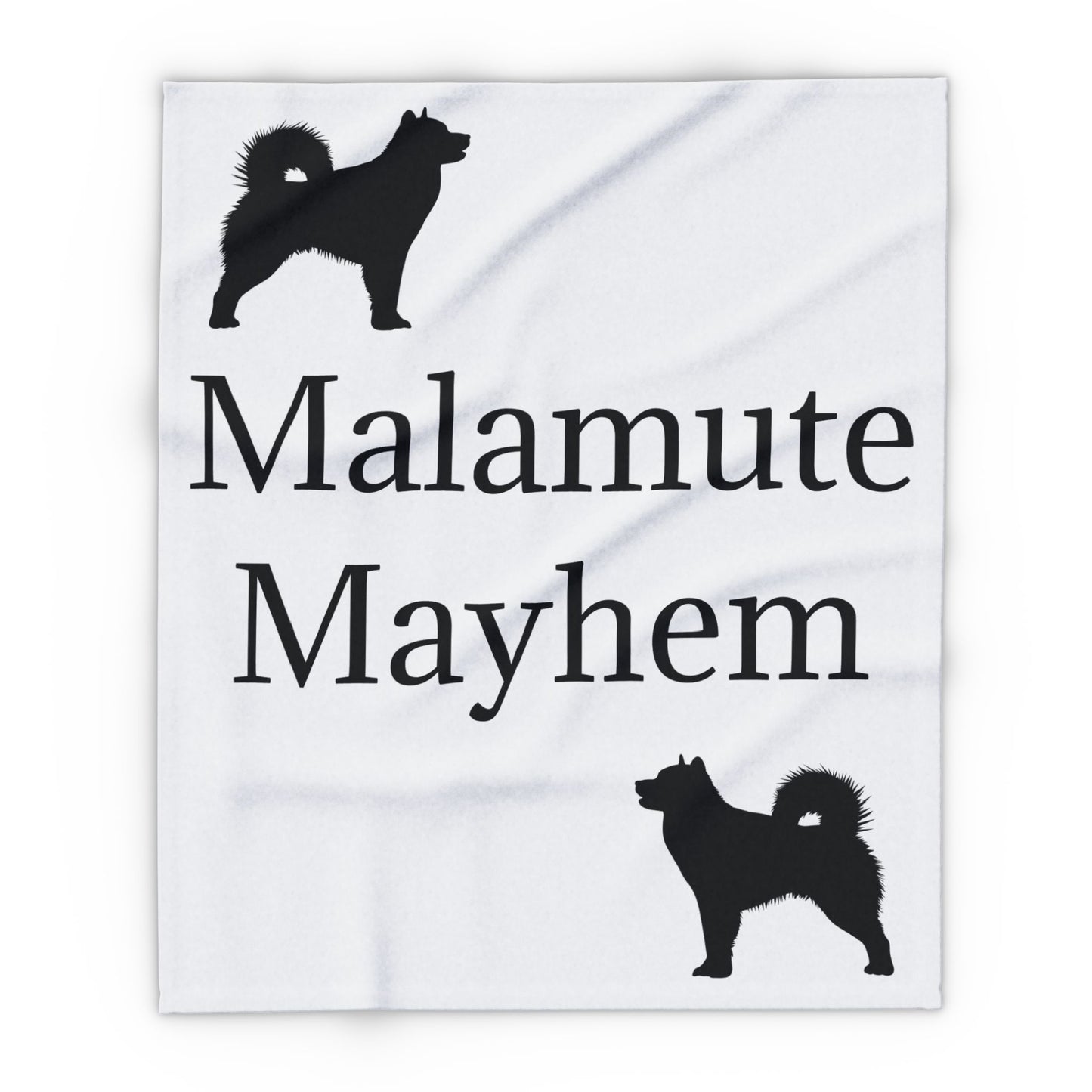 Malamute Mayhem Arctic Fleece Blanket
