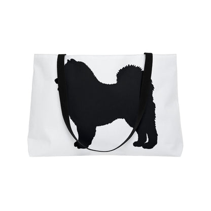 Samoyed Silhouette Weekender Tote Bag
