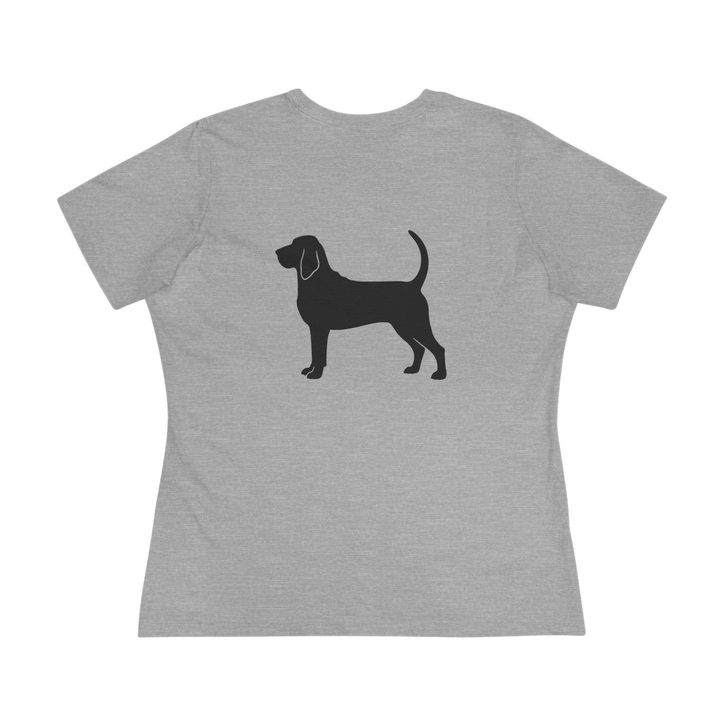 Bloodhound  Silhouette Women's Short Sleeve Crewneck Tee