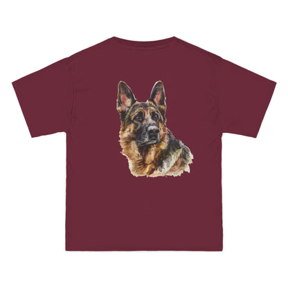 German Shepherd Head Men's Short-Sleeve Crewneck Tee