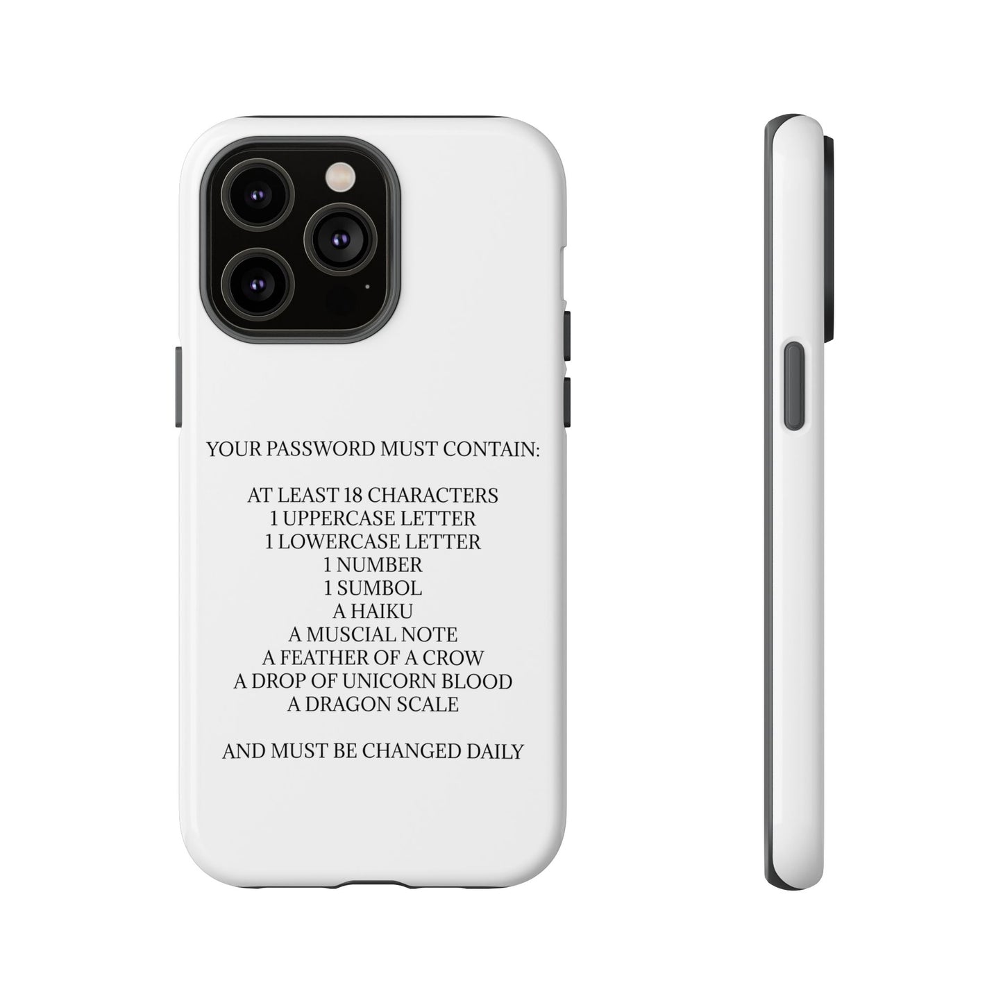 Password iPhone Case