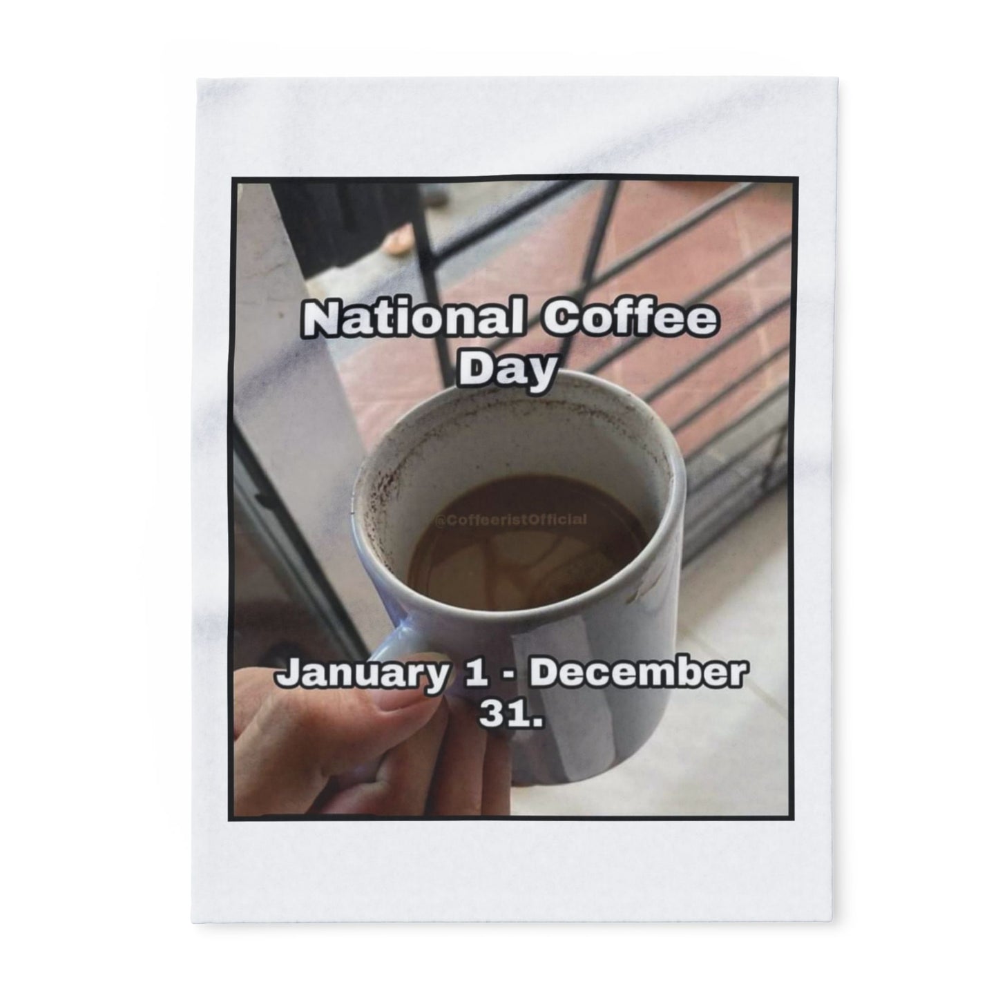 National Coffee Day Arctic Fleece Blanket