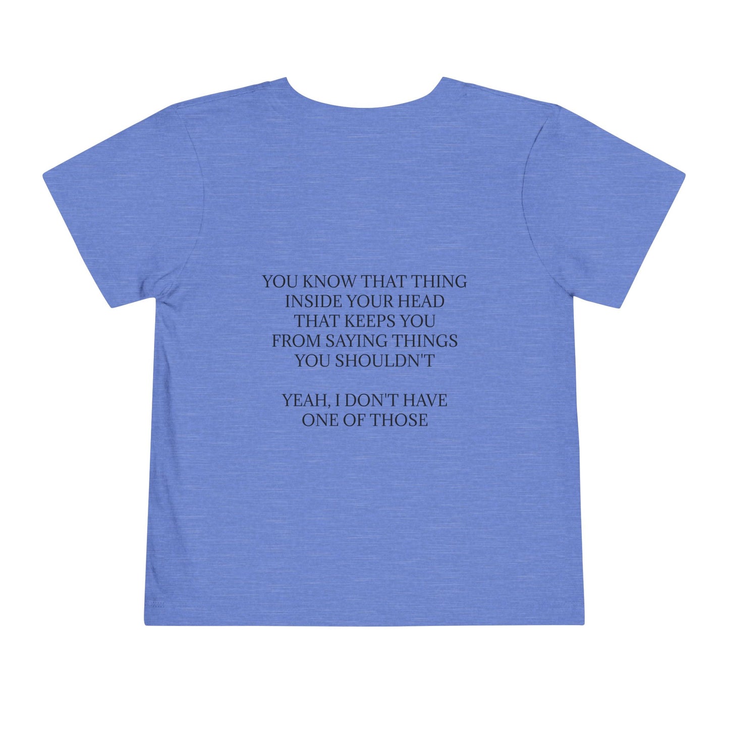 No Filter Toddler Unisex Short Sleeve Crewneck Tee
