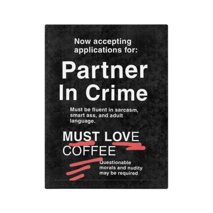 Partner In Crime Velveteen Microfiber Blanket