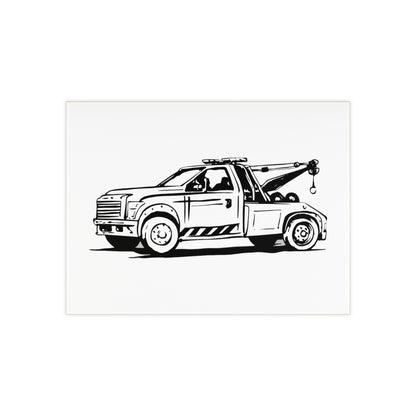 Wheel Lift Tow Truck Ceramic Photo Tile