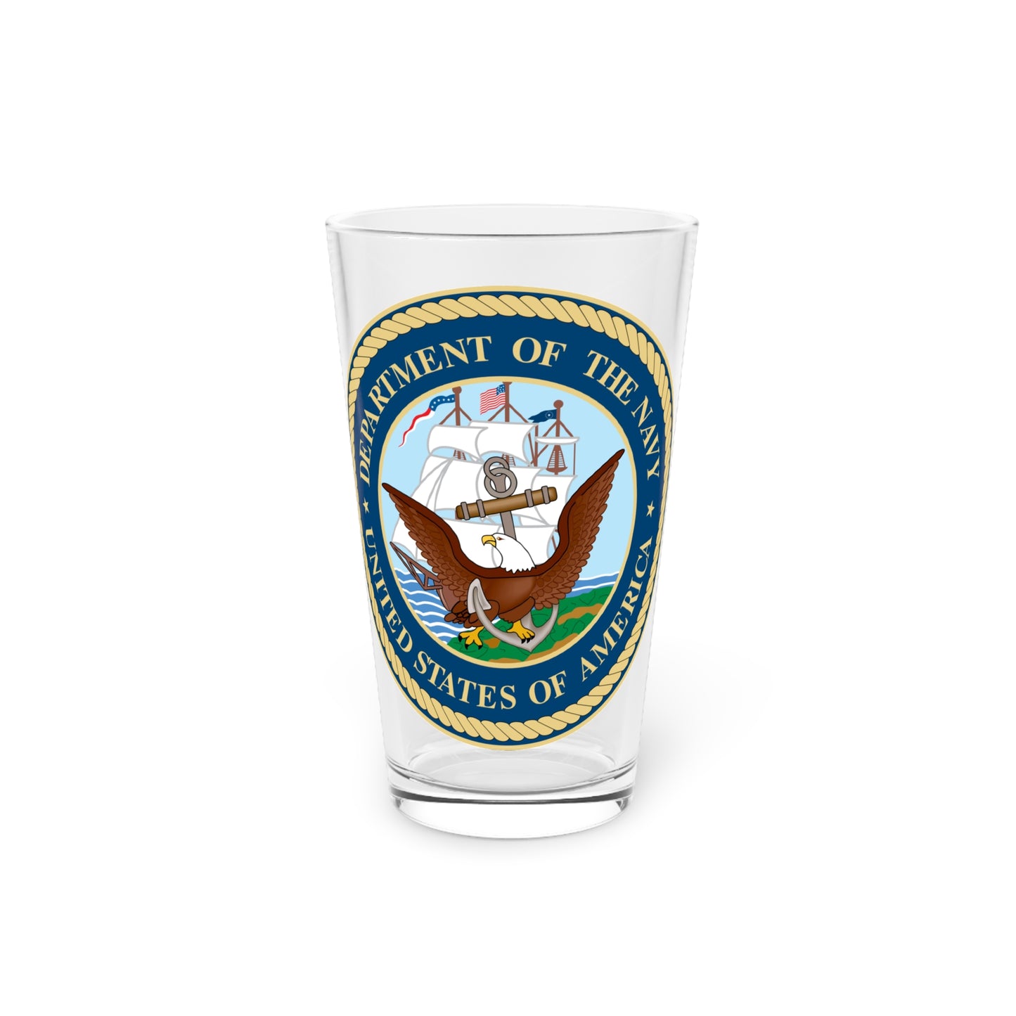 US Navy Drinking Glass