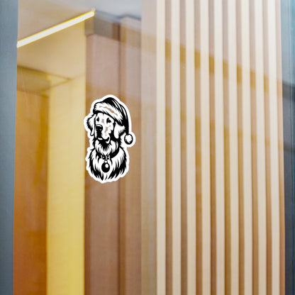 Santa Paws Golden Vinyl Decal