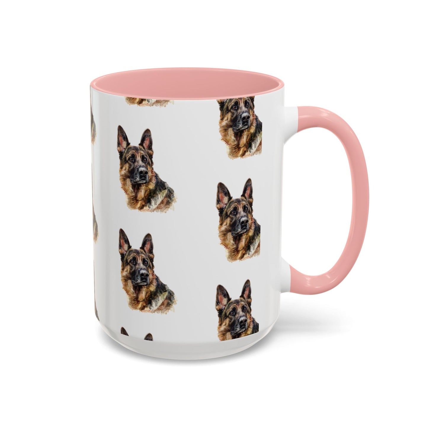 German Shepherd Head 2-Tone Coffee Mug