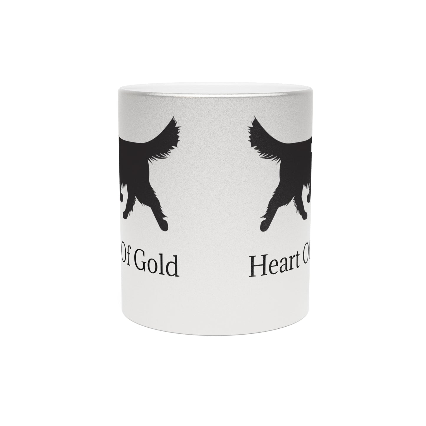 Heart Of Gold Metallic Coffee Mug