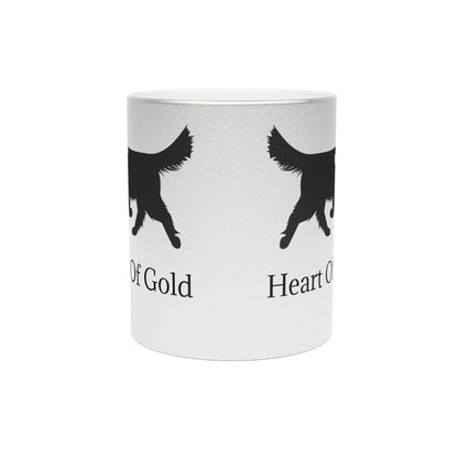 Heart Of Gold Metallic Coffee Mug