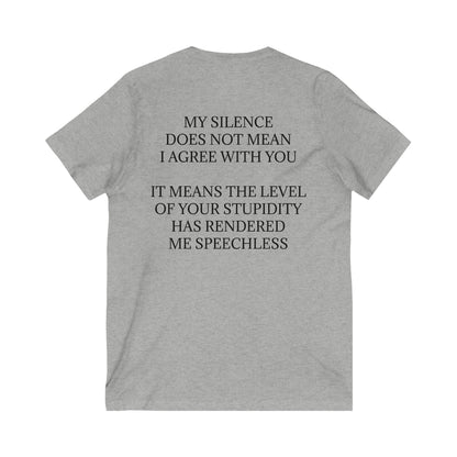 Speechless Unisex Short Sleeve V-Neck Tee