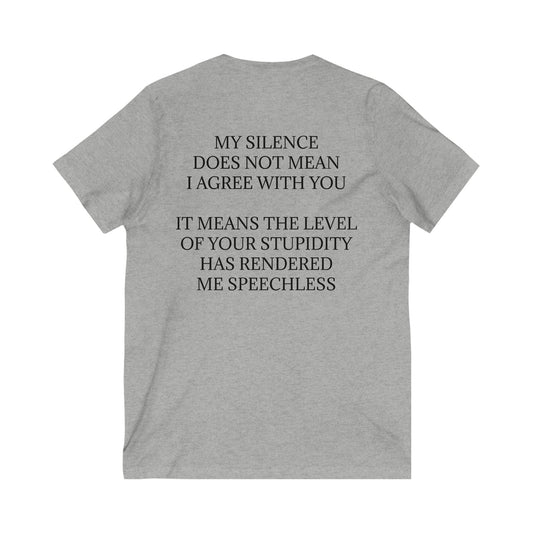 Speechless Unisex Short Sleeve V-Neck Tee