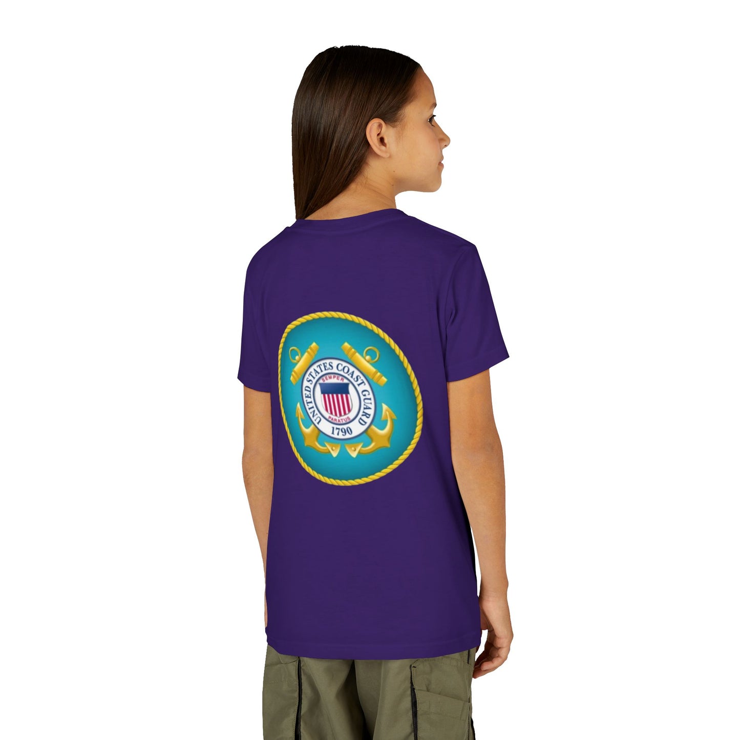 US Coast Guard Youth Unisex Short Sleeve Crewneck Tee
