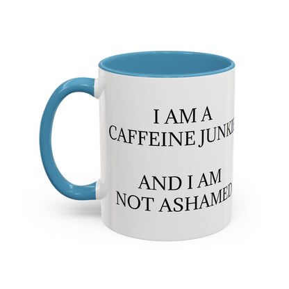 Caffeine Junkie 2-Tone Coffee Mug