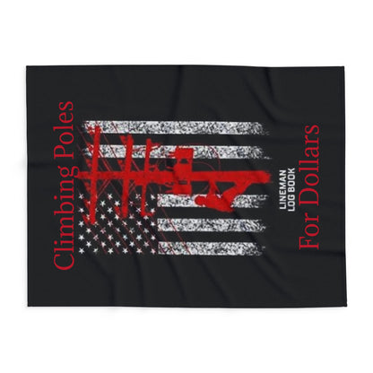 Climbing Poles Arctic Fleece Blanket