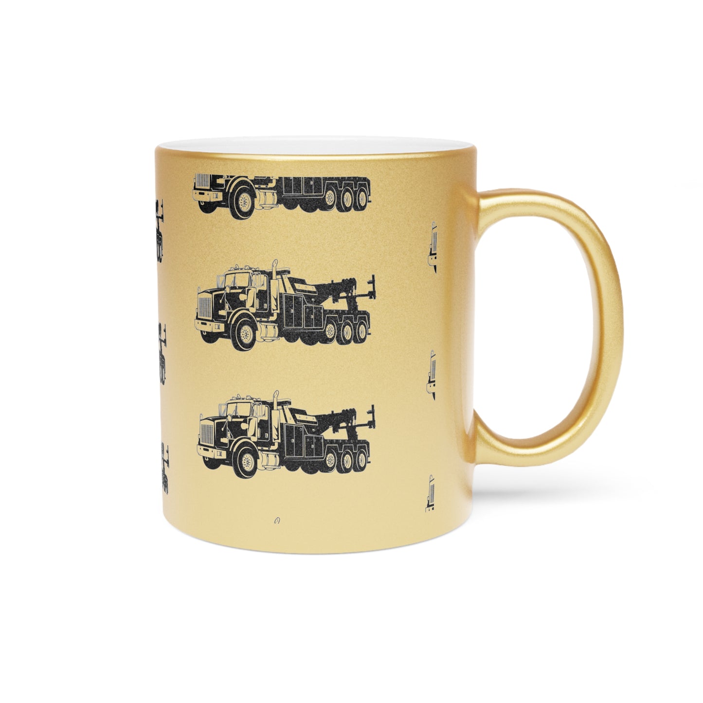 Heavy Tow Truck Metallic Coffee Mug