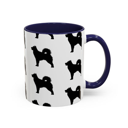 Malamute Silhouette 2-Tone Coffee Mug