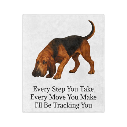 Tracking You Velveteen Microfiber Blanket
