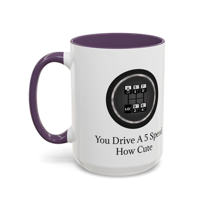 5 Speed How Cute 2-Tone Coffee Mug