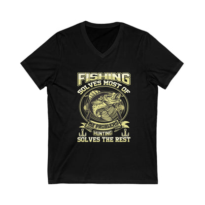Problem Solving Unisex Short Sleeve V-Neck Tee