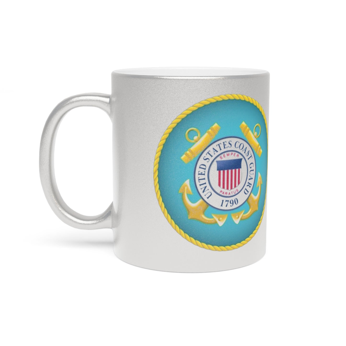 US Coast Guard Metallic Coffee Mug