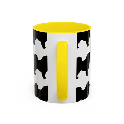Samoyed Silhouette 2-Tone Coffee Mug