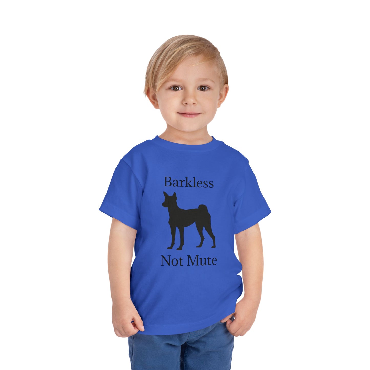 Barkless Not Mute Toddler Unisex Short Sleeve Crewneck Tee