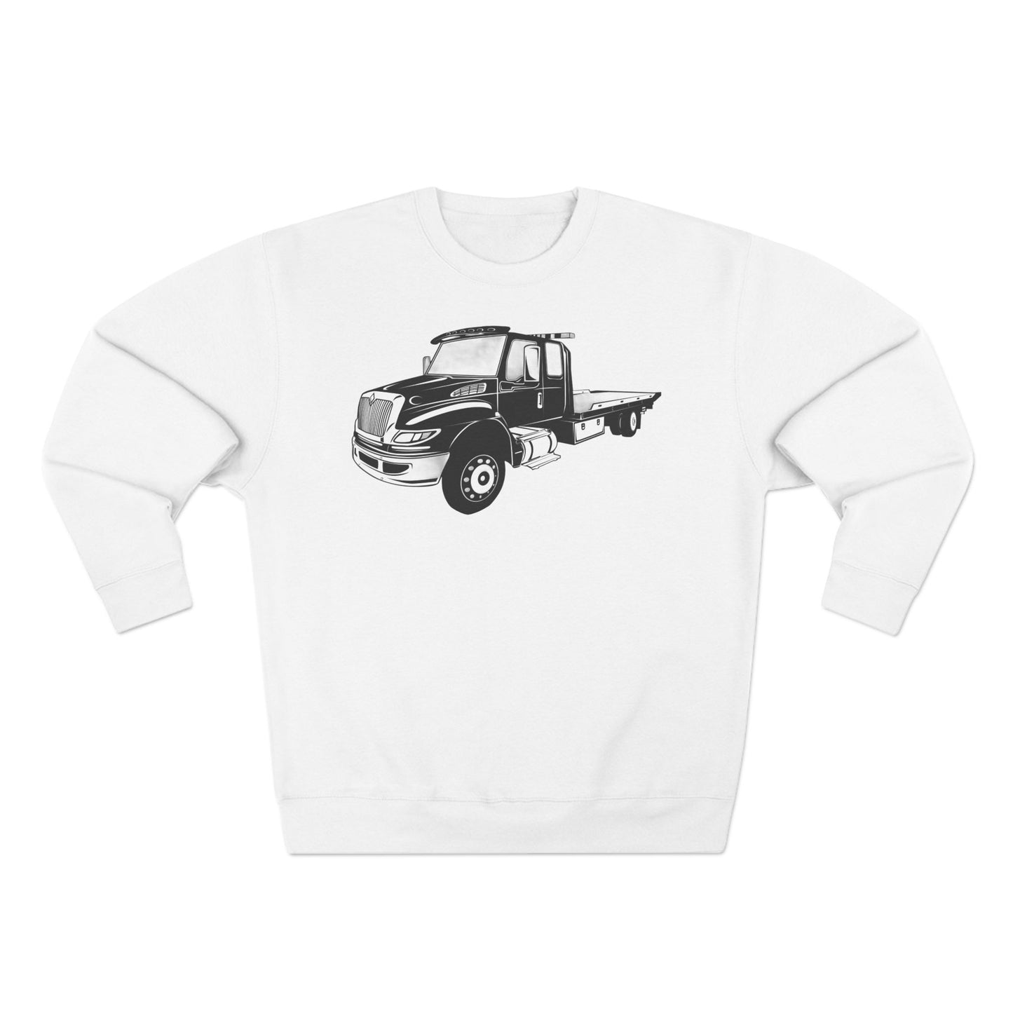Flatbed Tow Truck Unisex Crewneck Sweatshirt