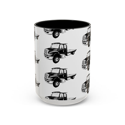 Flatbed Tow Truck 2-Tone Coffee Mug