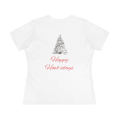 Happy Howl-idays Women's Short Sleeve Crewneck Tee
