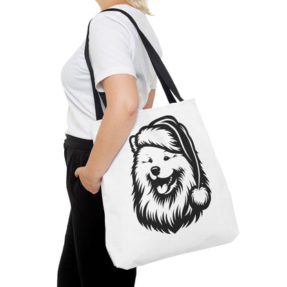 Santa Paws Samoyed Tote Bag