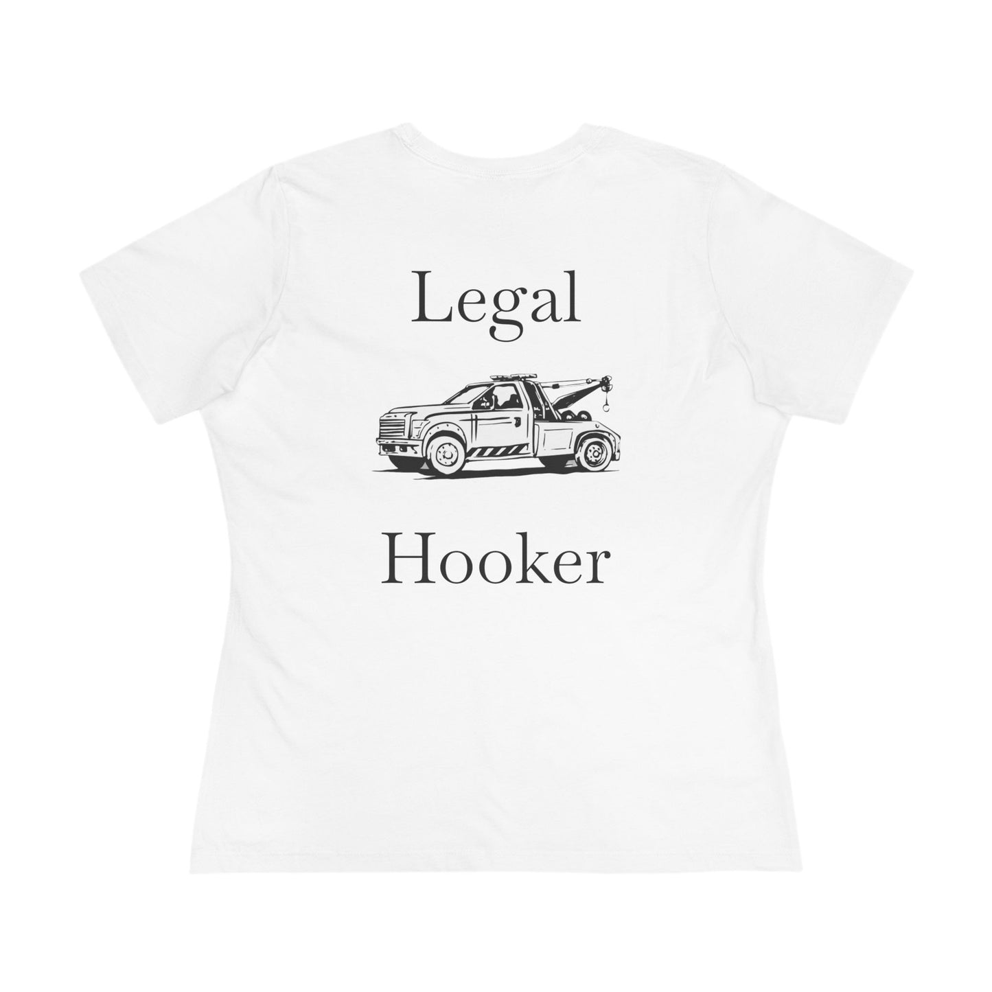 Legal H**ker Wheel Lift Tow Truck Women's Short Sleeve Crewneck Tee