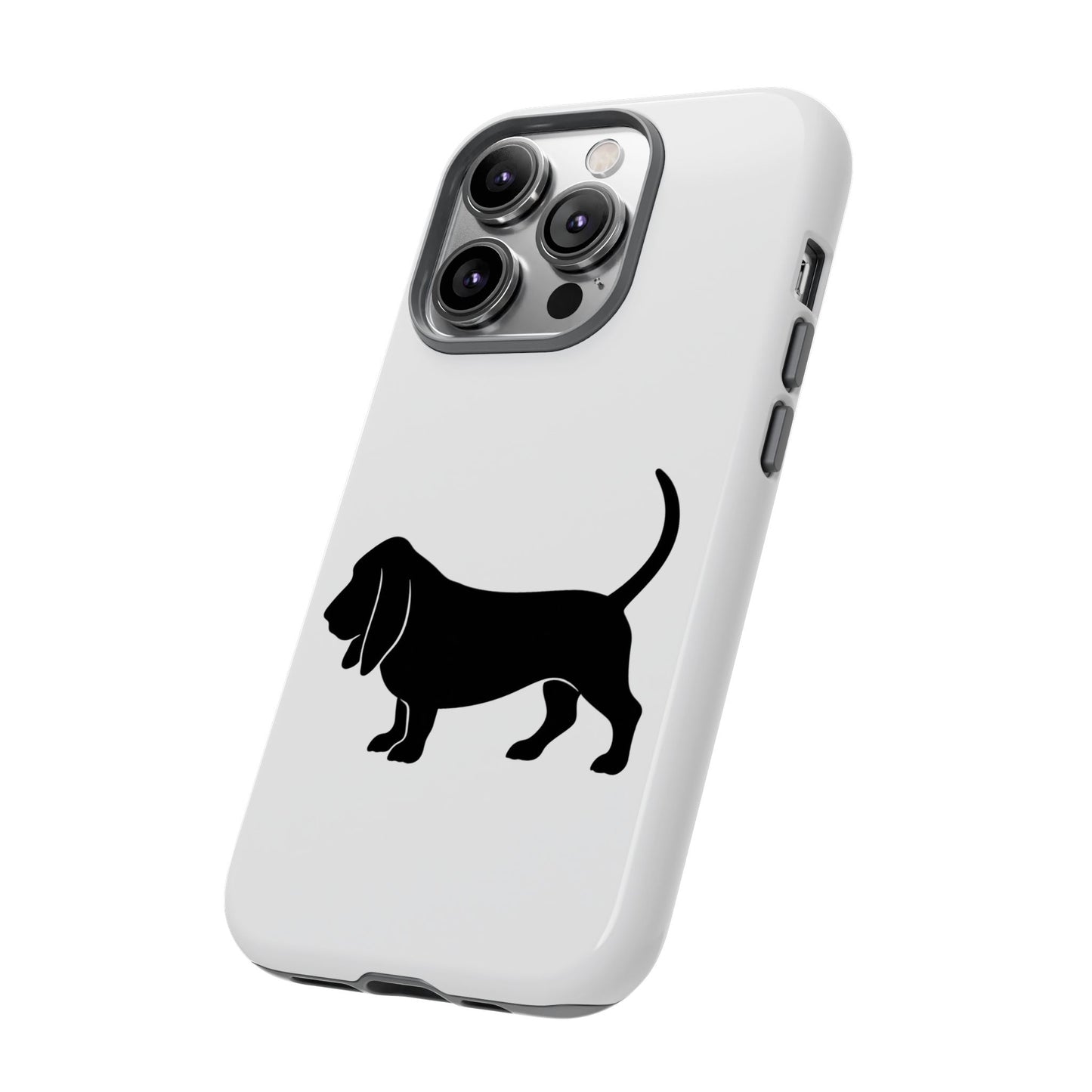 Basset Hound Silhouette iPhone Case