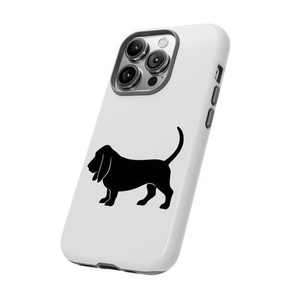 Basset Hound Silhouette iPhone Case