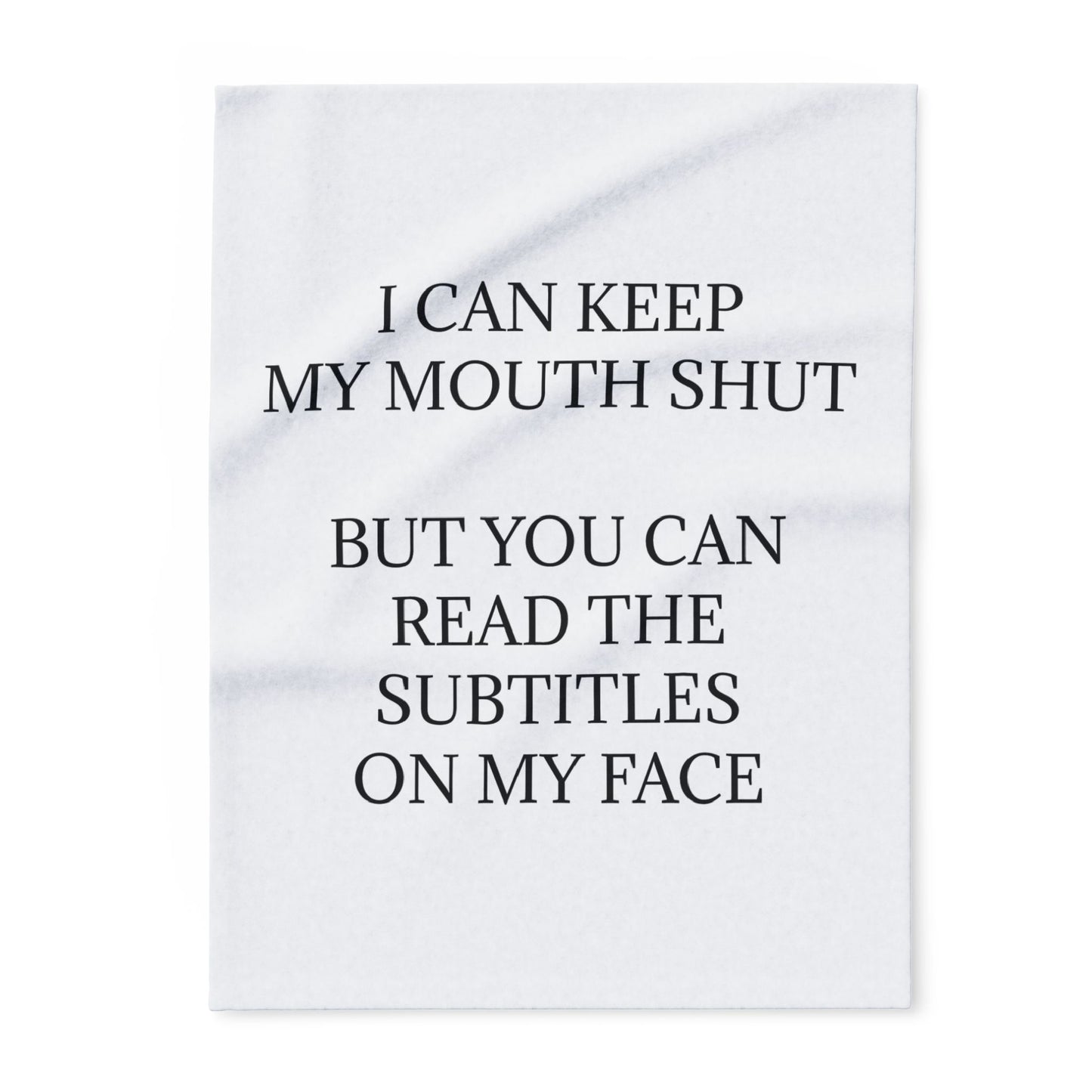 Subtitles Arctic Fleece Blanket