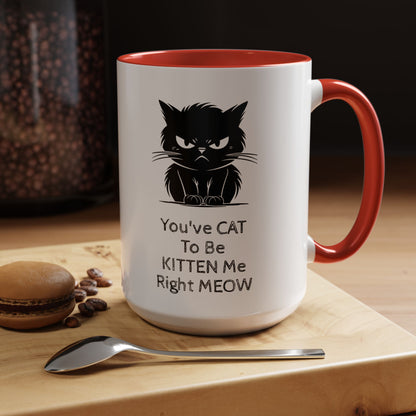 Kitten Me 2-Tone Coffee Mug
