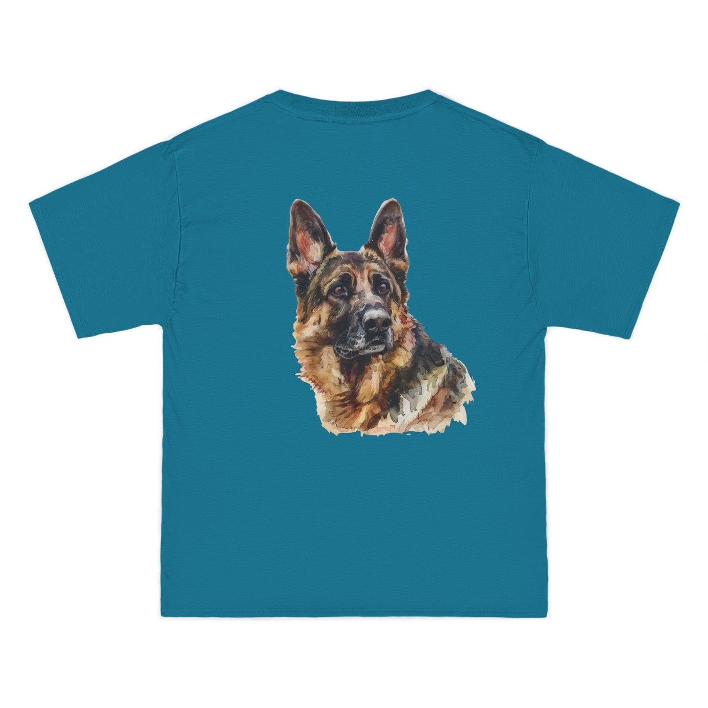 German Shepherd Head Men's Short-Sleeve Crewneck Tee