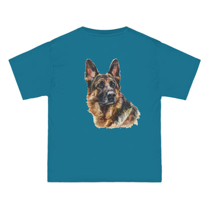 German Shepherd Head Men's Short-Sleeve Crewneck Tee