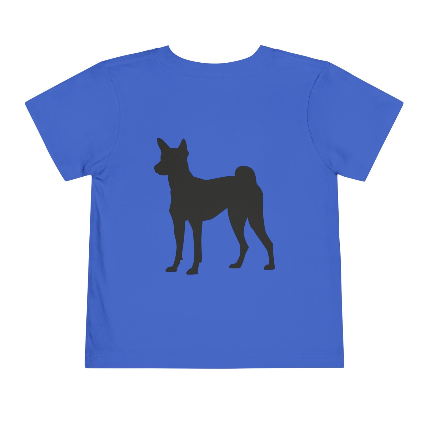 Basenji Silhouette Toddler Unisex Short Sleeve Crewneck Tee