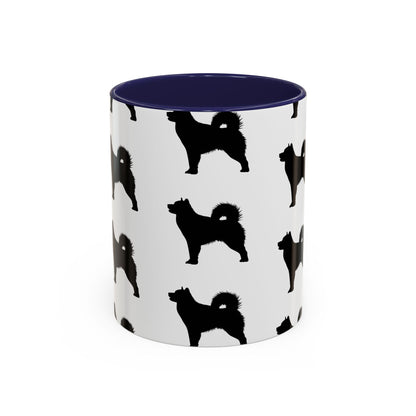 Malamute Silhouette 2-Tone Coffee Mug