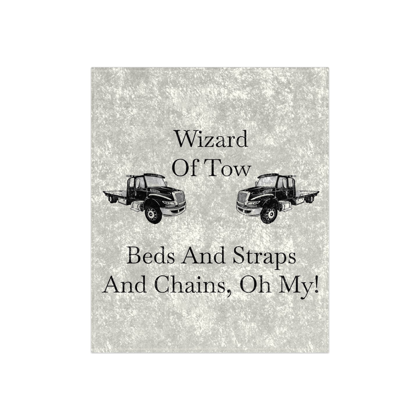 Wizard Of Tow Crushed Velvet Blanket