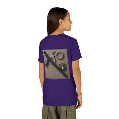 Law Enforcement Appreciation Youth Unisex Short Sleeve Crewneck Tee