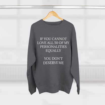 50 Personalities Unisex Crewneck Sweatshirt
