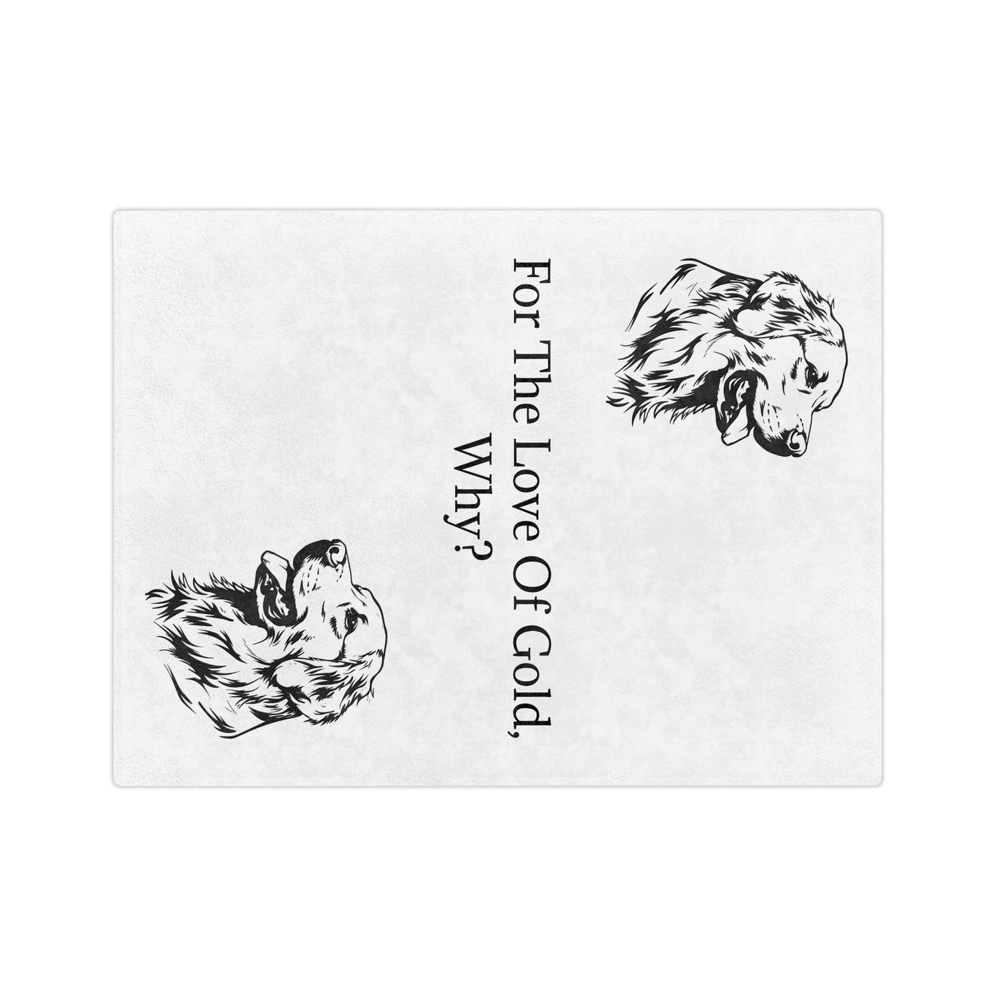 For The Love Of Gold Velveteen Microfiber Blanket