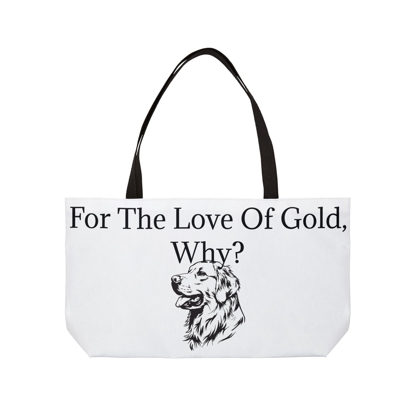 For The Love Of Gold Weekender Tote Bag