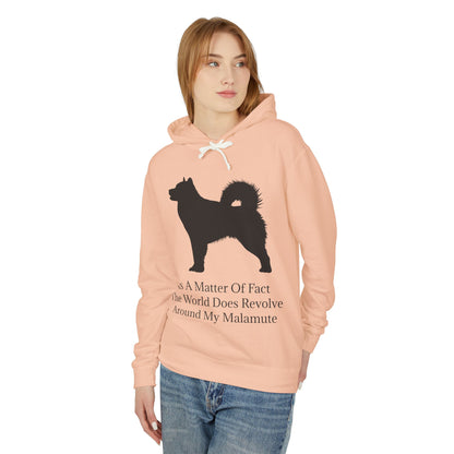 Matter Of Fact Malamute Unisex Lightweight Hoodie