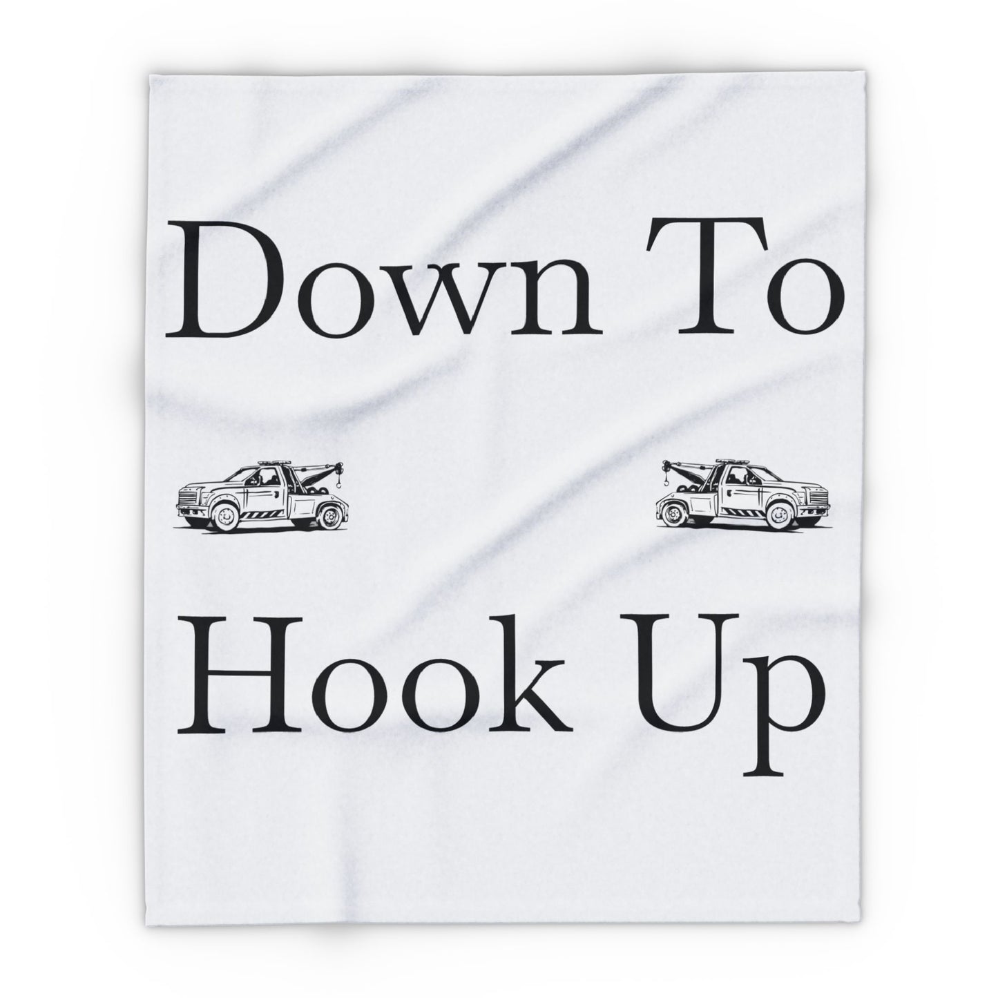 Down To Hook Up Arctic Fleece Blanket
